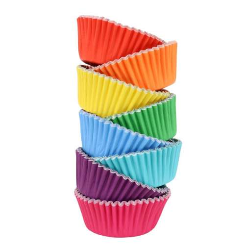 PME Rainbow Foil Cupcake Papers - Click Image to Close